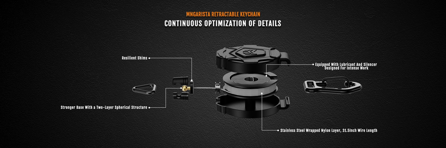 Order Retractable Keychain 8OZ Light 2-Pack on MNGARISTA