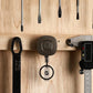 MNGARISTA-Retractable-Keychain-Retraction-Retractor, usage scenario, Wooden shelf, screwdriver, Precision ranging tool ruler